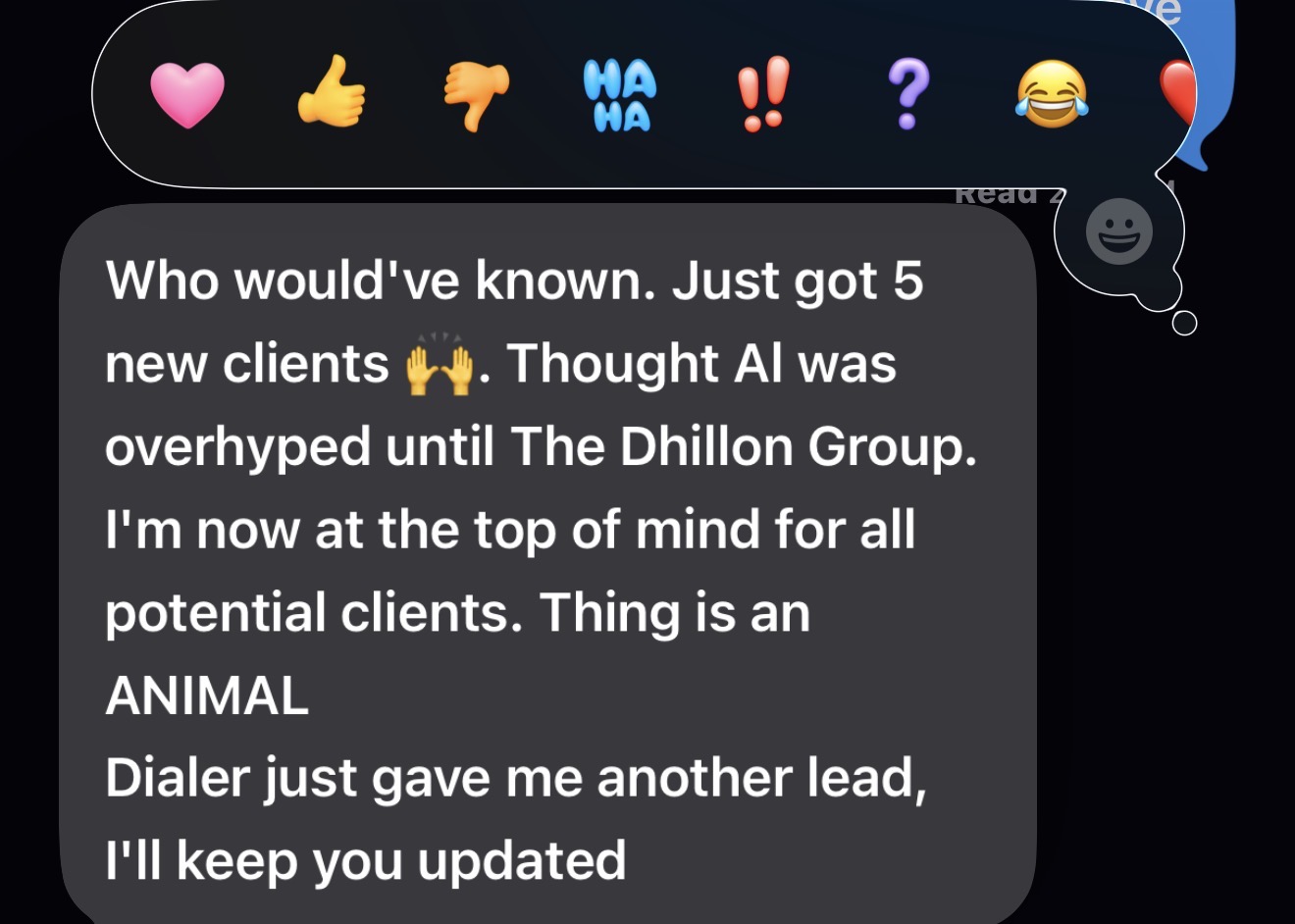Client testimonial — annuity agent success